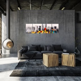 Obraz - Obraz przedstawiający duże miasto (170x50 cm)