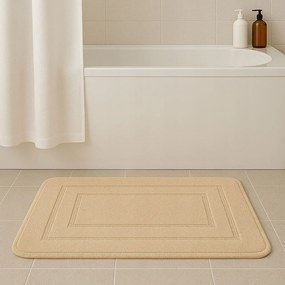 Dywanik antypoślizgowy Brązowy 50x80 cm Dekoracyjny gumowy spód uniwersalny