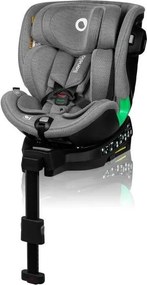 Lionelo - Obrotowy fotelik samochodowy z bazą HARMONY i-Size 40-150 cm szary