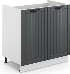 Szafka pod zlew antracytowy domek wiejski 80x60x82 fame-line