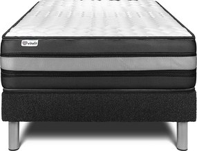 lózka z materacem VITAL POWER ZEN 120 x 190 cmcm Rama lózka Czarny