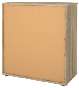 Niska komoda w dekorze dębu 77x84 cm Nova – Tvilum