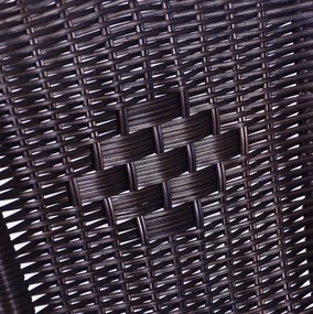 Zestaw mebli ogrodowych, 4 krzesła, szklany stół