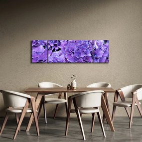 Obraz fioletowych kwiatów (170x50 cm)