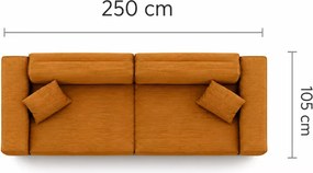 Wygodna kanapa Capitoli z pojemnikiem na pościel oraz funkcją spania
