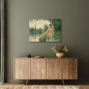 Obraz na szkle - Camille Pissarro, The Bather, reprodukcje (70x50 cm)