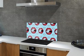 Szklany Panel Diamentowe Usta