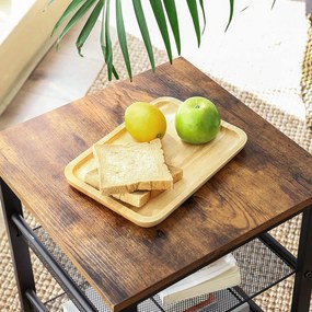 Brązowy stolik pomocniczy TAYLOR