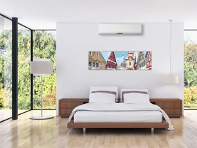 Obraz - Zimowa aleja (170x50 cm)