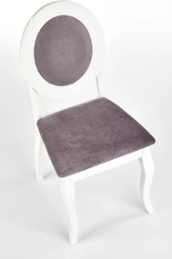 Białe krzesło do jadalni w stylu Retro Barock