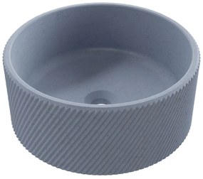 Umywalka betonowa nablatowa okrągła bez otworu na baterię 37 cm VIJA | różne kolory : Kolor - Lawendowy