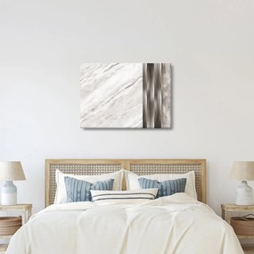 Obraz - Marmur ze srebrnymi liniami (70x50 cm)