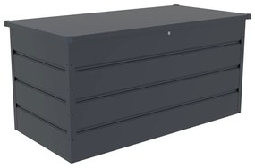 Antracytowa skrzynia ogrodowa Max F – Rojaplast