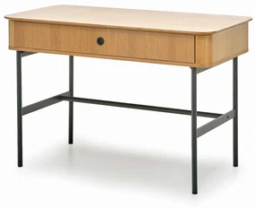 SMART biurko B-1 dąb naturalny/czarny, szuflada, nowoczesny, loft,
