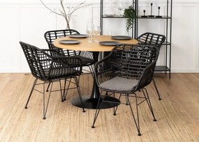 Krzesło rattanowe Richly – eleganckie, ergonomiczne i odporne na warunki atmosferyczne, idealne do wnętrz