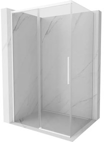 Mexen Rox kabina prysznicowa rozsuwana 135 x 80 cm, transparent, biała - 8C2-135-080-20-00