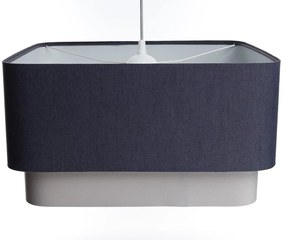 Lampa wisząca KWADRO DUO 008 51x47cm granatowa/szara BPS KONCEPT