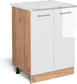 Szafki kuchenne biały wysoki połysk 60x60x81.6 r-line