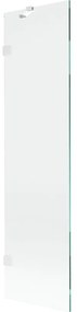 Mexen Lunar parawan nawannowy 1-skrzydłowy 50 x 150 cm, transparent, biały - 897-050-000-20-00