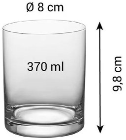 Tescoma Zestaw szklanek do napojów krótkichCHARLIE, 6 szt., 370 ml