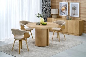 Rozkładany stół dębowy do jadalni Garibaldi Halmar