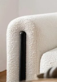Sofa Arcadova biała/czarny z funkcją spania ELTAP