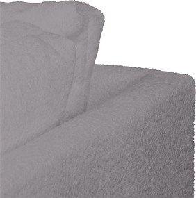 Ciemnoszary narożnik z materiału bouclé (prawostronny) Ariella – Ropez