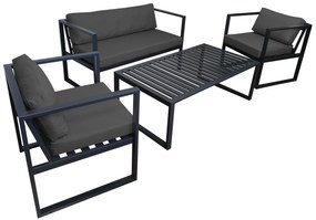 Zestaw mebli ogrodowych sofa + 2 fotele + stolik Oxford grafit
