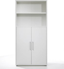 Regał biurowy 2-drzwiowy Prima biały