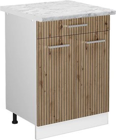 Szafka dolna do kuchni dąb rzemieślniczy 60x60x81.6 r-line