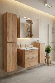 Zestaw podwieszanych szafek łazienkowych z umywalką 60 cm F3-T91