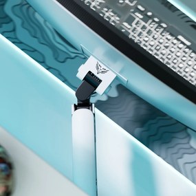 Uchwyt regulowany na monitor 49 cali LED RGB Diablo X-Arm, biało-czarny