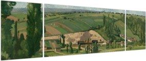Obraz - Camille Pissarro, Landscape at Les Pâtis, Pontoise, reprodukcje (170x50 cm)