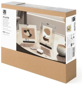 Czarna szklana ramka stojąca 16x20 cm Flute – Umbra