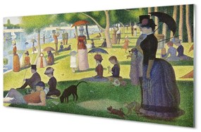 Obraz na szkle Niedzielne popołudnie na wyspie Grande Jatte - Georges Seurat