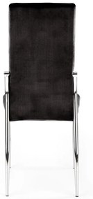 Krzesło tapicerowane K416 VELVET czarne HALMAR