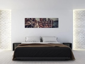 Obraz - Wojownik wikingów (170x50 cm)
