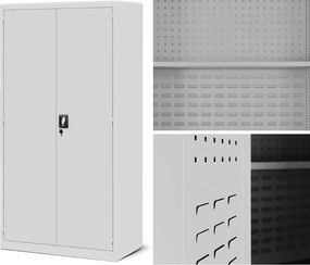 Szafa narzędziowa z 2 szufladami Szymon 92x50x185 cm, szara