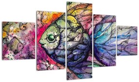 Obraz - Kolorowa rybka (125x70 cm)