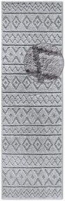 Dywan nowoczesny 3D Elle Collection Gallery Boho szary 80 cm x 240 cm