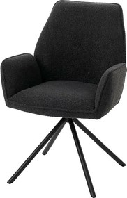 Krzesło do jadalni MCW-G67 Bouclé,  ciemnoszary