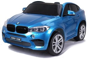 Auto na akumulator nowe bmw x6m niebieskie lakierowane