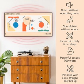 Klarstein Wonderwall Art Smart 700W 60x120cm Obraz na podczerwień Abstrakcyjny