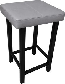 Taboret Klasyk tkanina Eko-skóra podstawa metalowa Stołek Loft : Kolor Stelaża - Czarny , Kolor tkaniny - EKO-SKÓRA - 22D, Typ tkaniny - Eko-skóra , Wysokość - 60 cm