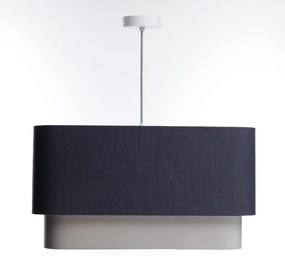 Lampa wisząca KWADRO DUO 008 51x47cm granatowa/szara BPS KONCEPT
