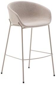 Beżowy hoker (wysokość siedziska 75 cm) Yvette – Kave Home