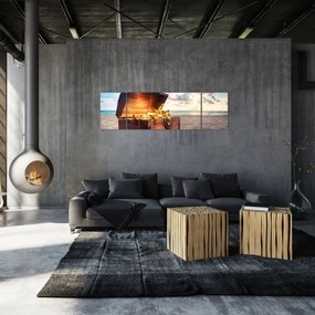 Obraz - Skarb na plaży (170x50 cm)