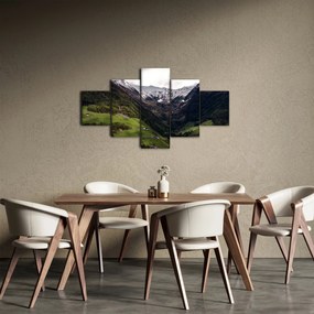 Obraz - Dolina pod górami (125x70 cm)