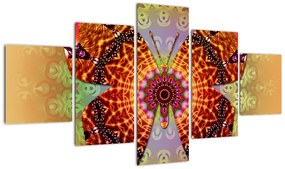Obraz - Etno motyl (125x70 cm)