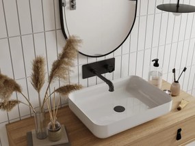 Mieszająca podtynkowa bateria mechaniczna – czarna matowa – KAZANKA